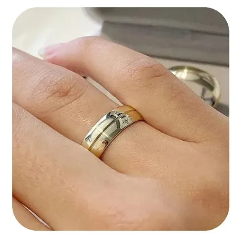 Par de Alianças Madri 6mm + Solitario de brinde💍